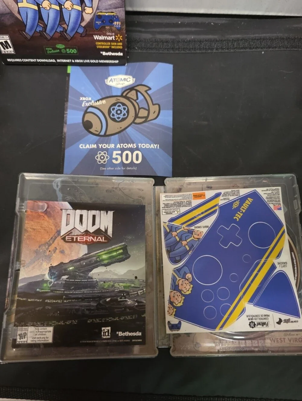 Xbox One Fallout 76 Steelbook Edition Disc Controller Skin 2018 - Picture 8 of 10